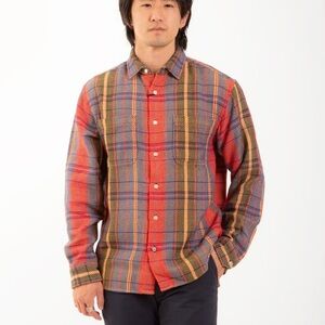 Original Madras Trading Company Hand Woven No. 111 Round Tail Overshirt Medium
